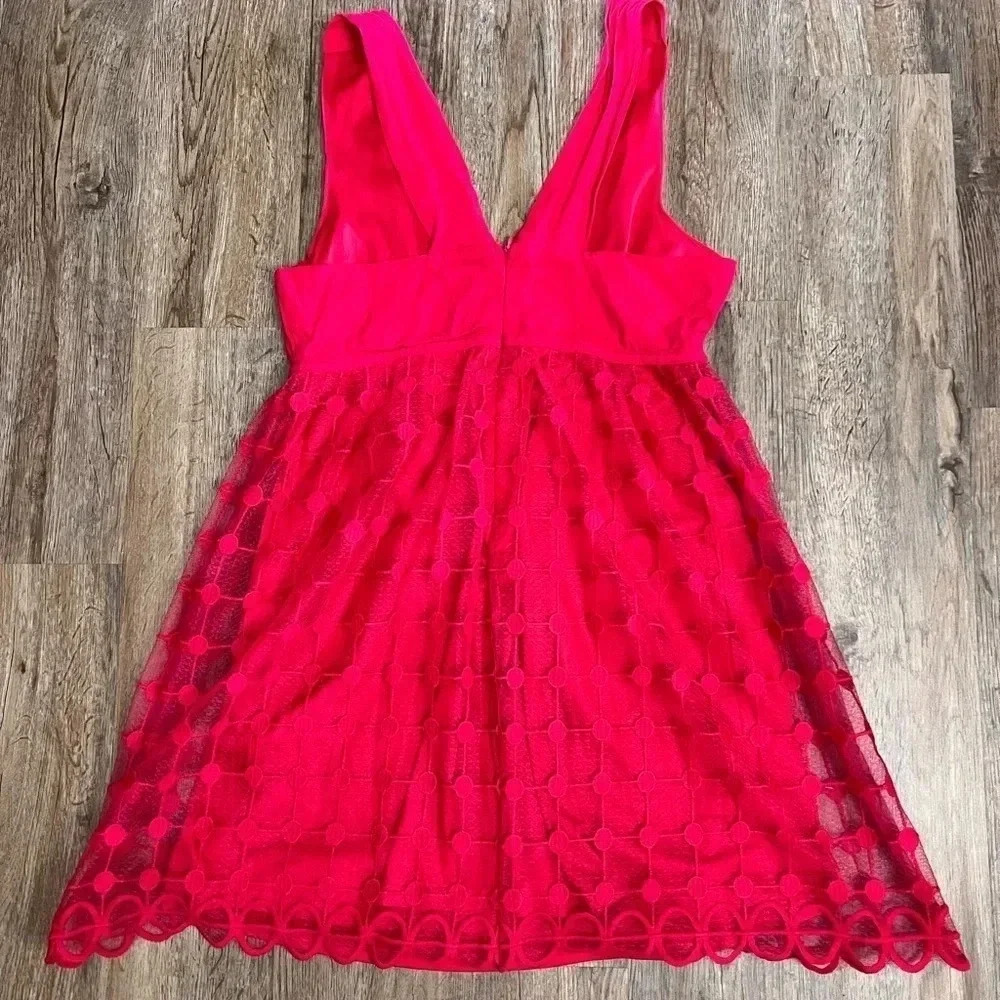 Blue Rain Francesca’s Hot Pink Wide Strap Dress - Picture 2 of 14